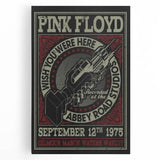 Pink Floyd "Wish You Were Here" 1975 Concert Poster - Retro Art