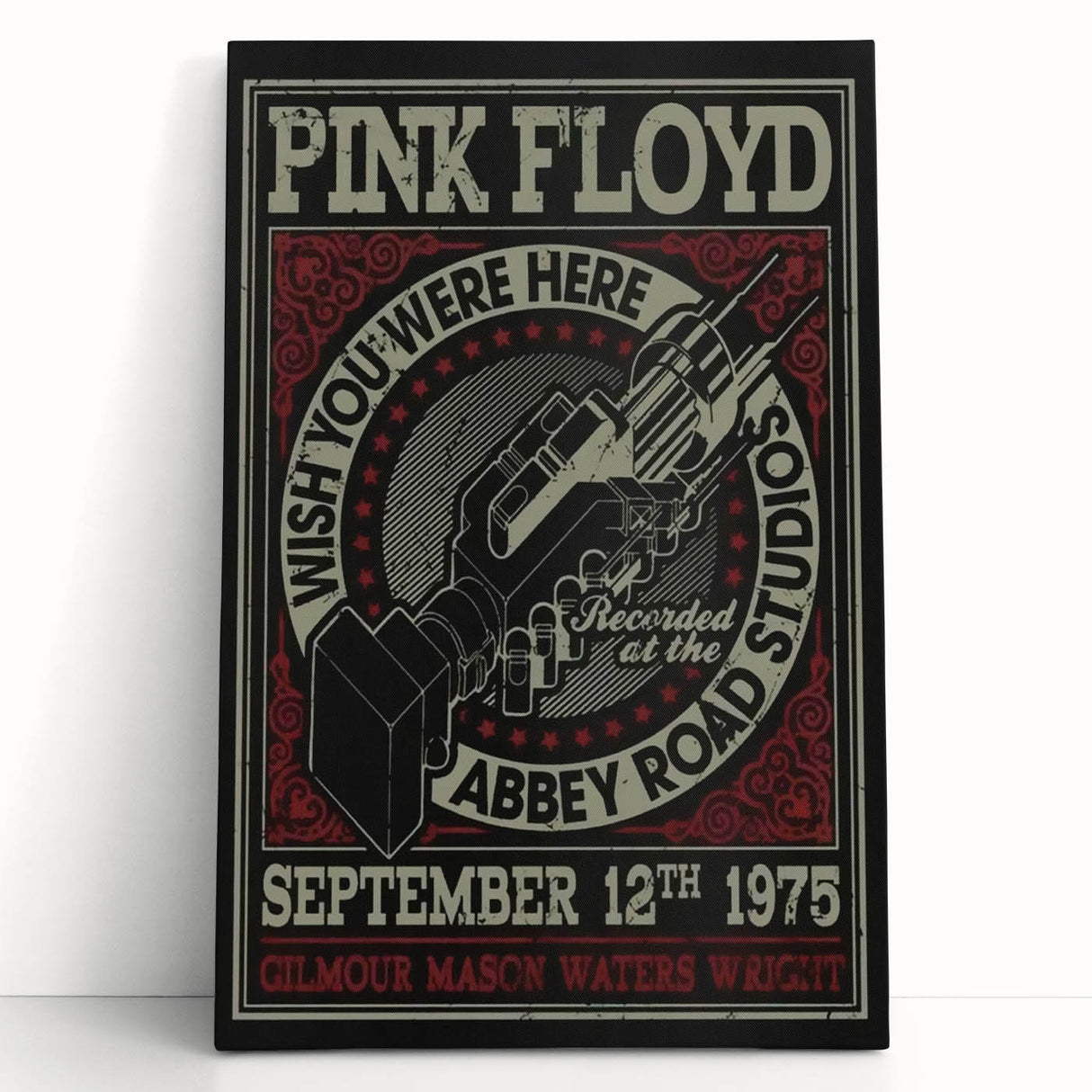 Pink Floyd "Wish You Were Here" 1975 Concert Poster - Retro Art