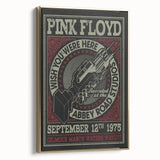 Pink Floyd "Wish You Were Here" 1975 Concert Poster - Retro Art