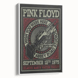 Pink Floyd "Wish You Were Here" 1975 Concert Poster - Retro Art