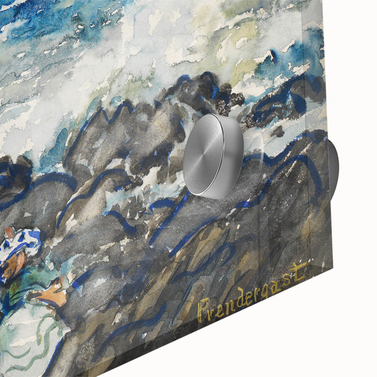 Fine Art Realism: Coastal Scene with Figures Realism Canvas Print