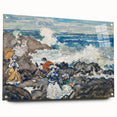 Fine Art Realism: Coastal Scene with Figures Realism Canvas Print