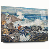 Fine Art Realism: Coastal Scene with Figures Realism Canvas Print