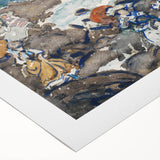 Fine Art Realism: Coastal Scene with Figures Realism Canvas Print