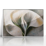 Contemporary Floral Wall Art – White Calla Lily Canvas Print
