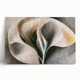 Contemporary Floral Wall Art – White Calla Lily Canvas Print