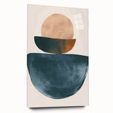 Abstract minimalist wall art design displayed from a side view, featuring a smooth acrylic glass finish with a sleek modern aesthetic, ideal for contemporary decor.