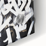 Modern Abstract Wall Art – Bold Black and White Geometric Canvas