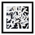 Modern Abstract Wall Art – Bold Black and White Geometric Canvas
