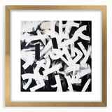 Modern Abstract Wall Art – Bold Black and White Geometric Canvas
