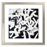 Modern Abstract Wall Art – Bold Black and White Geometric Canvas