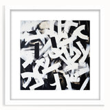 Modern Abstract Wall Art – Bold Black and White Geometric Canvas