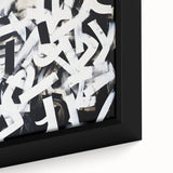 Modern Abstract Wall Art – Bold Black and White Geometric Canvas