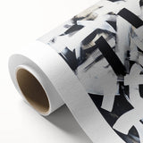 Modern Abstract Wall Art – Bold Black and White Geometric Canvas