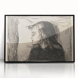 Expressionist Art: The Sick Girl | Edvard Munch Emotional Print