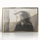 Expressionist Art: The Sick Girl | Edvard Munch Emotional Print
