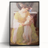 Mother and Child with Rose Scarf - Impressionist Art by Mary Cassatt