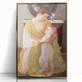 Mother and Child with Rose Scarf - Impressionist Art by Mary Cassatt