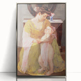 Mother and Child with Rose Scarf - Impressionist Art by Mary Cassatt