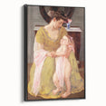 Mother and Child with Rose Scarf - Impressionist Art by Mary Cassatt