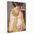 Mother and Child with Rose Scarf - Impressionist Art by Mary Cassatt