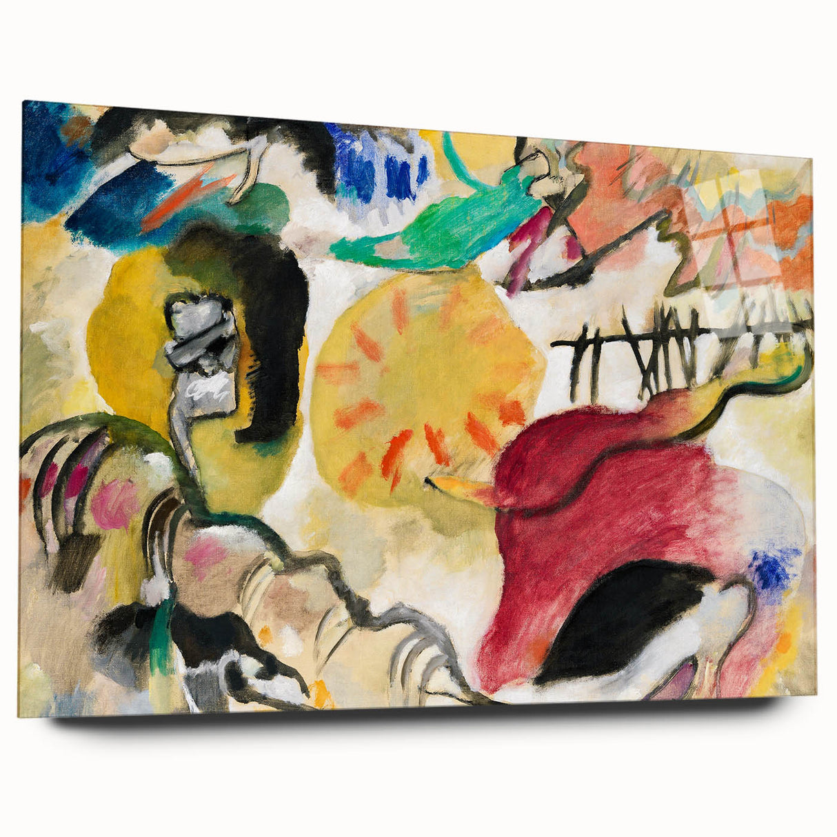 Modern Wall Art - Abstract Garden of Love - Vibrant Contemporary Decor