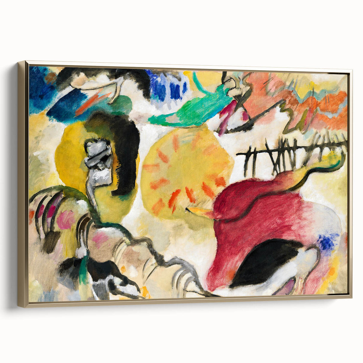 Modern Wall Art - Abstract Garden of Love - Vibrant Contemporary Decor
