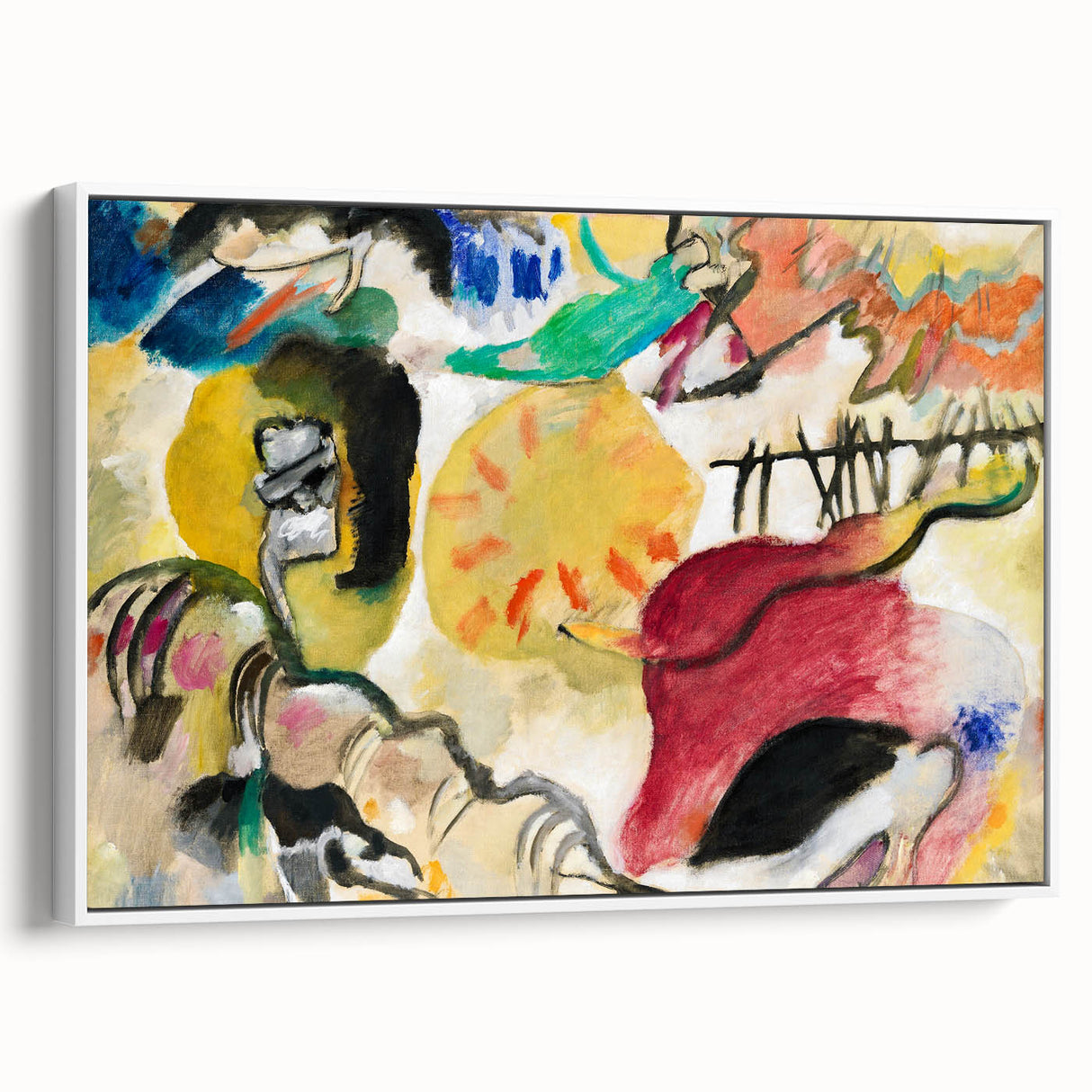 Modern Wall Art - Abstract Garden of Love - Vibrant Contemporary Decor