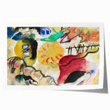 Modern Wall Art - Abstract Garden of Love - Vibrant Contemporary Decor