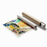 Modern Wall Art - Abstract Garden of Love - Vibrant Contemporary Decor