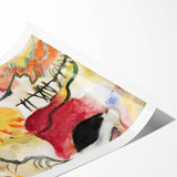 Modern Wall Art - Abstract Garden of Love - Vibrant Contemporary Decor