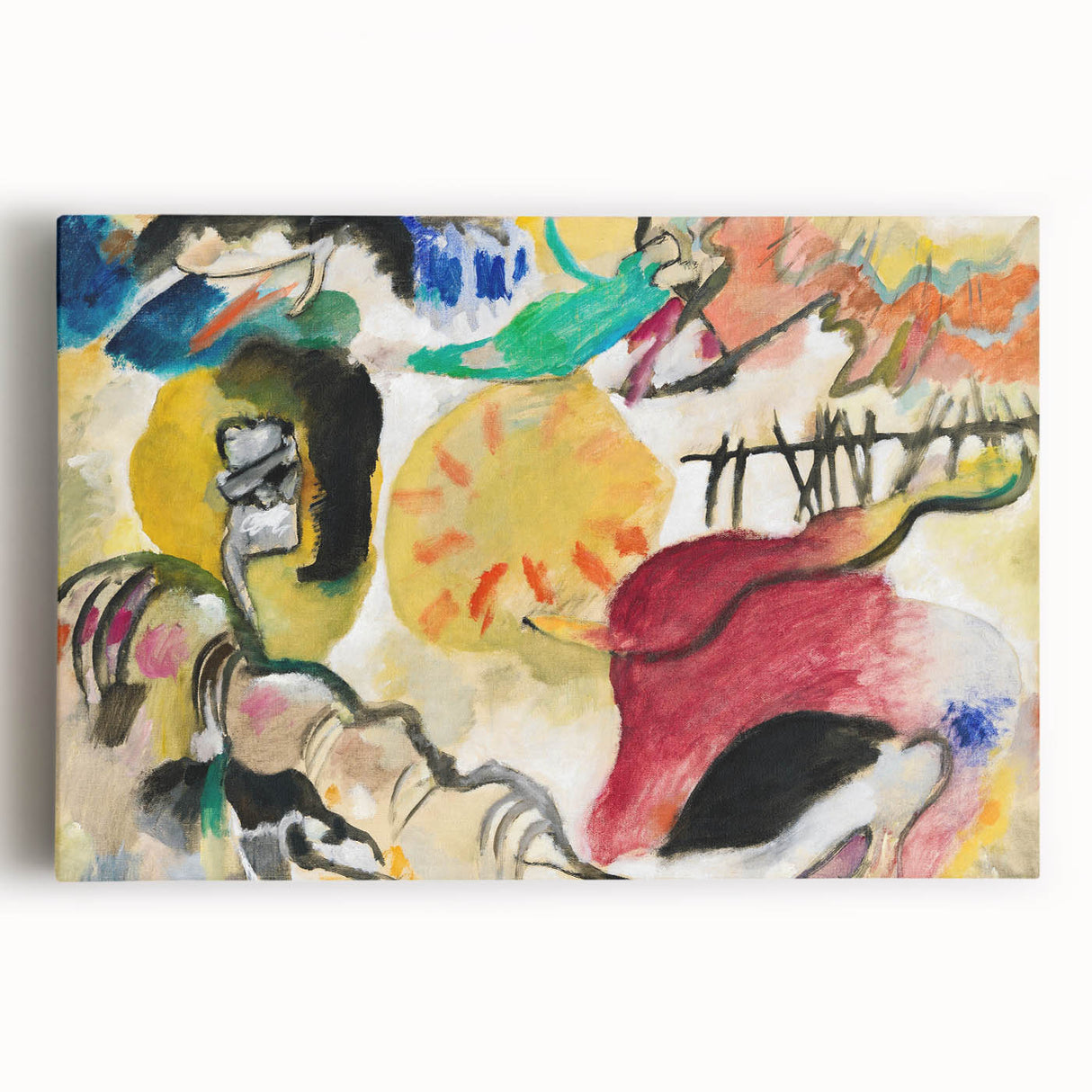 Modern Wall Art - Abstract Garden of Love - Vibrant Contemporary Decor