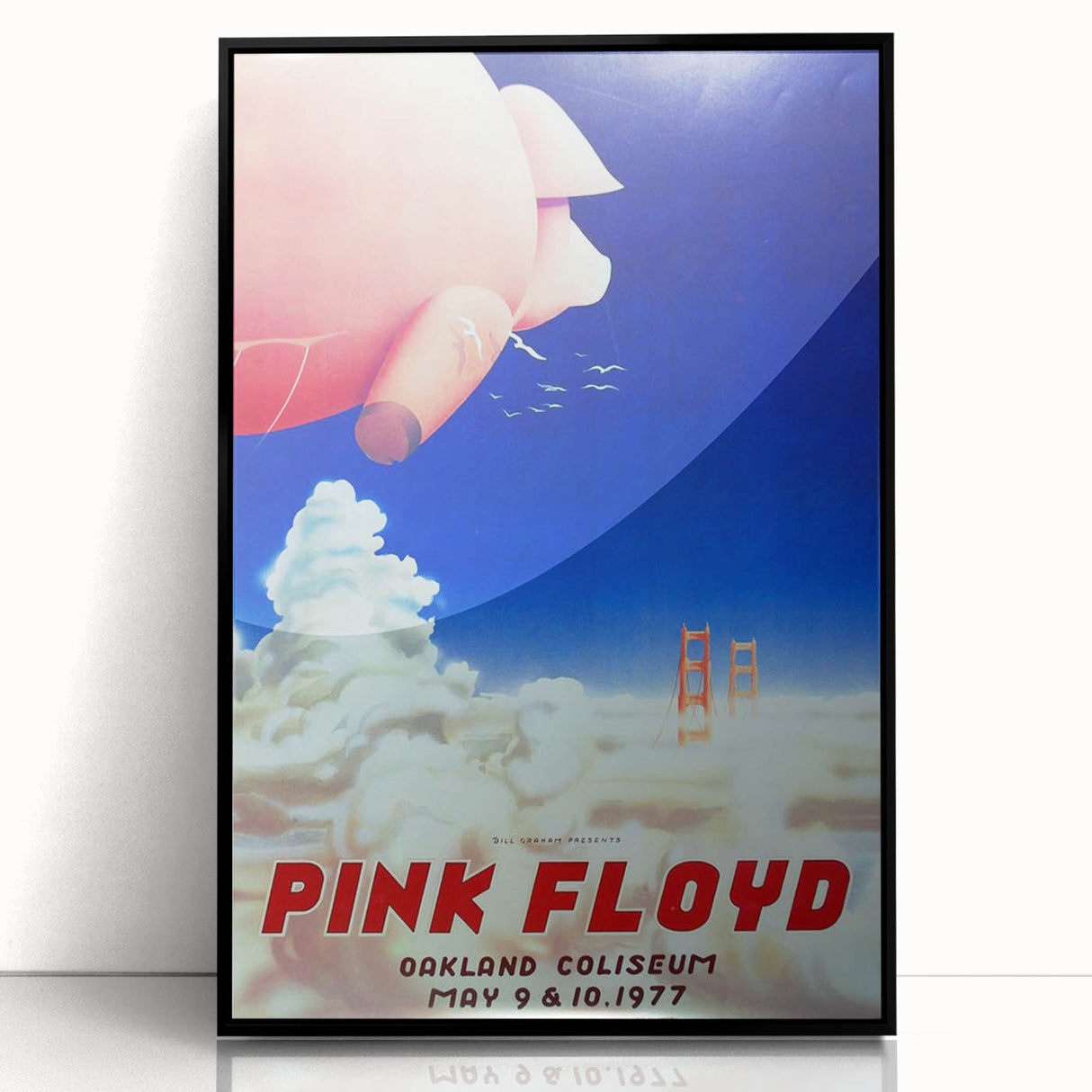 Pink Floyd Retro Poster Art – Vintage Concert Print