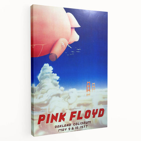 Pink Floyd Retro Poster Art – Vintage Concert Print