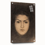 Fine Art Realism: Intense Portrait of a Woman Realism Canvas Wall Art