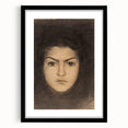 Fine Art Realism: Intense Portrait of a Woman Realism Canvas Wall Art