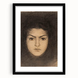 Fine Art Realism: Intense Portrait of a Woman Realism Canvas Wall Art