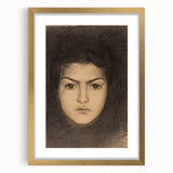 Fine Art Realism: Intense Portrait of a Woman Realism Canvas Wall Art