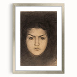 Fine Art Realism: Intense Portrait of a Woman Realism Canvas Wall Art