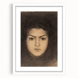 Fine Art Realism: Intense Portrait of a Woman Realism Canvas Wall Art
