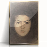 Fine Art Realism: Intense Portrait of a Woman Realism Canvas Wall Art