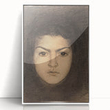 Fine Art Realism: Intense Portrait of a Woman Realism Canvas Wall Art