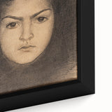 Fine Art Realism: Intense Portrait of a Woman Realism Canvas Wall Art