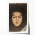 Fine Art Realism: Intense Portrait of a Woman Realism Canvas Wall Art