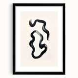 Modern Dining Room Art – Black and White Abstract Wall Décor