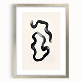 Modern Dining Room Art – Black and White Abstract Wall Décor