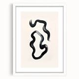 Modern Dining Room Art – Black and White Abstract Wall Décor