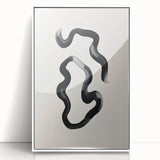 Modern Dining Room Art – Black and White Abstract Wall Décor