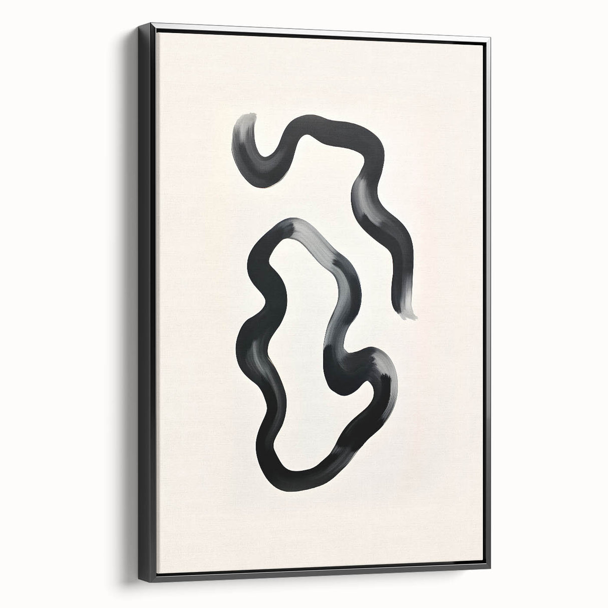 Modern Dining Room Art – Black and White Abstract Wall Décor