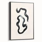 Modern Dining Room Art – Black and White Abstract Wall Décor